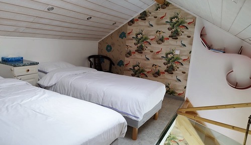 Habitación básica con 1 cama doble o 2 individuales, 2 camas individuales, no fumadores, frigorífico