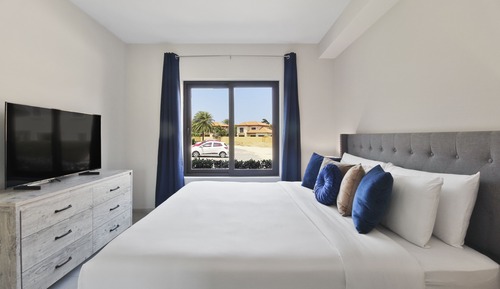 Apartamento de lujo, 1 habitación, balcón, vistas al complejo turístico
