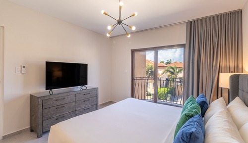 Apartamento Deluxe, 2 habitaciones, balcón, vistas al complejo turístico