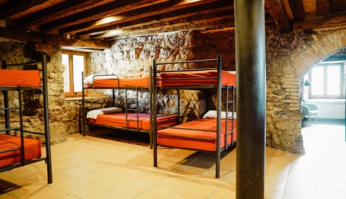 1 Cama en habitación compartida para 16 personas con baño privado