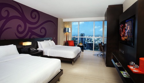 Deluxe Room, 2 Double Beds, City View