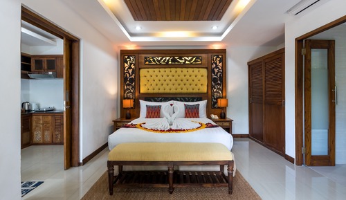 Suite ejecutiva, 1 cama de matrimonio grande, cocina básica