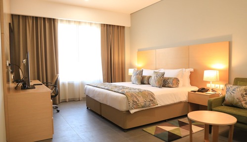 Habitación Deluxe, 1 cama de matrimonio grande, no fumadores, vistas a la ciudad (aircondition)