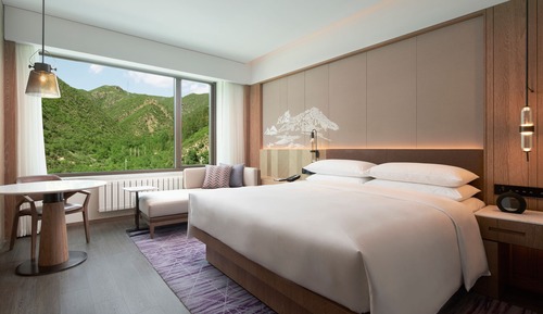 Habitación, 1 cama de matrimonio grande, vistas a la montaña