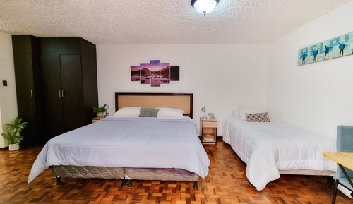 Estudio estándar, varias camas, cocina