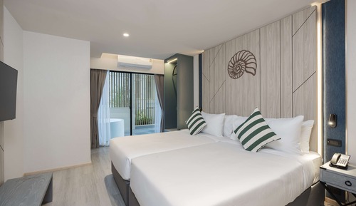 Suite, varias camas, no fumadores, terraza (Living Room)