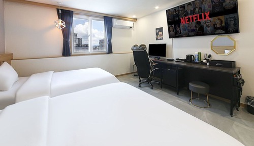 Habitación Deluxe con 2 camas individuales, varias camas, no fumadores