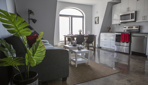 Suite, 2 habitaciones, cocina, vistas al puerto