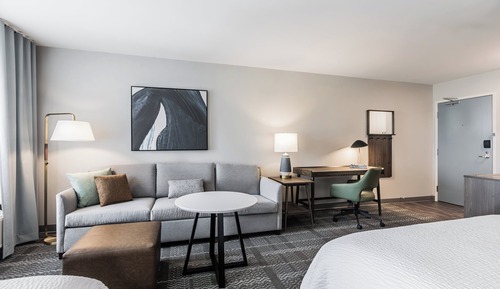 Suite estudio, 2 camas dobles, bañera accesible, no fumadores (Kitchen, Accessible Bathtub)