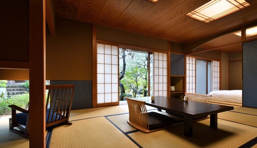 Habitación tradicional, no fumadores, vistas al patio (Japanese Style Twin Bed Room w/ Onsen)