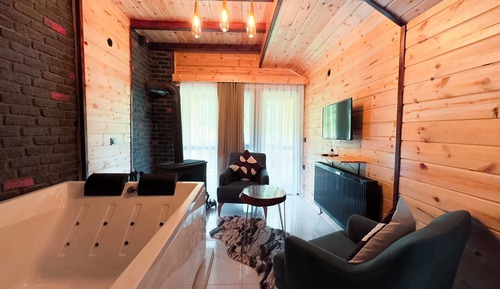 Habitación Deluxe, 1 cama doble, chimenea, vistas a la montaña