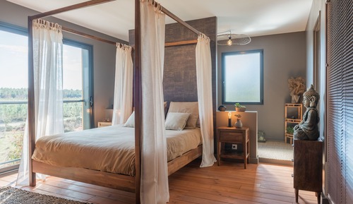 Habitación doble superior, 1 cama de matrimonio, no fumadores, vistas al jardín