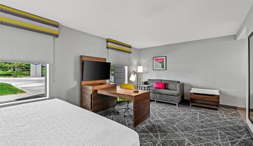 Estudio, 1 cama de matrimonio grande, frigorífico y microondas