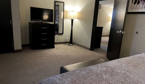 Suite estudio, 1 cama de matrimonio grande, no fumadores (Mobility/Hearing, Roll-In Shower)