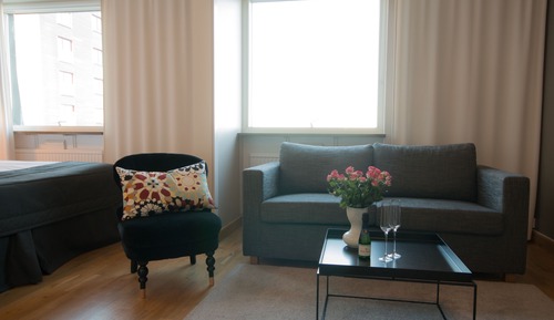 Habitación superior, 1 cama de matrimonio grande con sofá cama, no fumadores