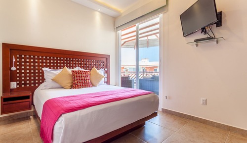 Habitación, 2 habitaciones, vistas parciales al mar