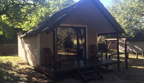 Cabaña, baño privado