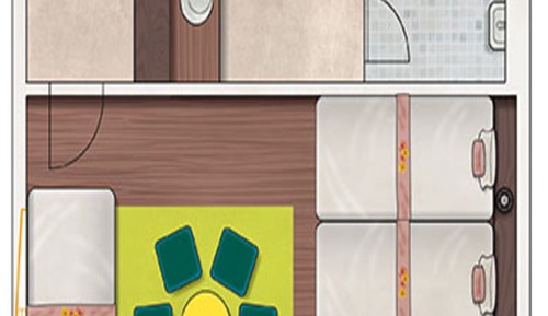 Habitación familiar, no fumadores (All you can drink Alcohol, Light Meal)