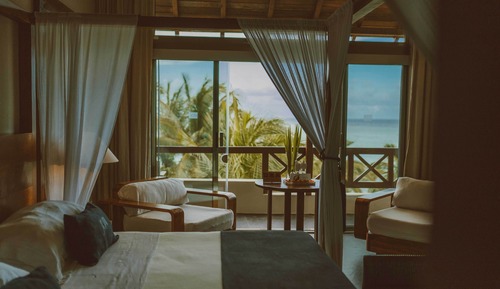 Habitación Deluxe, 1 cama de matrimonio grande, vistas al mar