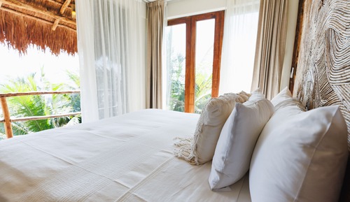 Habitación Deluxe, 1 cama de matrimonio grande, piscina privada, vistas al mar