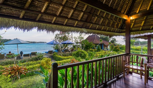 Bungalow, vistas al mar