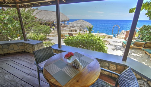 Casa de campo, 1 habitación, terraza, frente al mar (Libra)