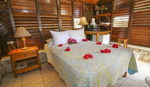 Cabaña, 1 cama doble, patio, vistas al jardín (Pisces)