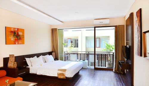 Suite estudio Deluxe, 1 cama de matrimonio grande, balcón