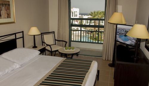 Habitación estándar doble, vistas a la piscina (Queen or Twin Beds)