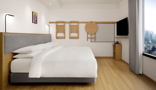 Habitación, 1 cama de matrimonio grande, no fumadores, vistas a la ciudad
