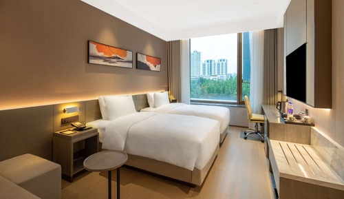 Habitación, vistas a la ciudad (2 Twin Beds with Sofa Bed)