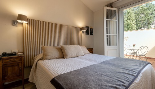 Habitación triple, terraza