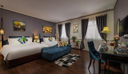 Habitación familiar, vistas a la ciudad