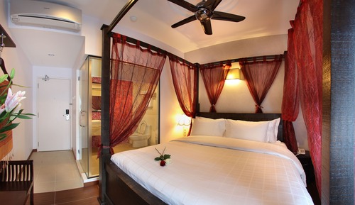 Habitación romántica doble, 1 cama de matrimonio grande