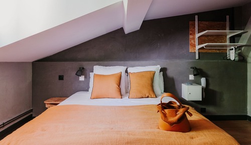 Habitación económica doble, 1 cama de matrimonio, no fumadores (Attic)