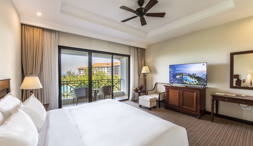 Habitación Deluxe, 1 cama de matrimonio grande, vistas al mar (VinWonders Park Access)