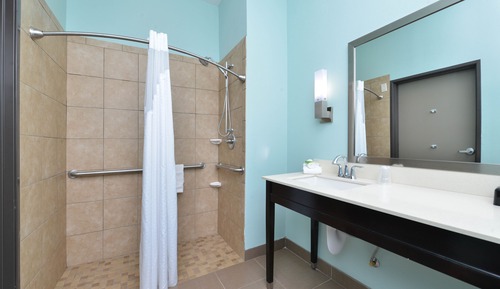 Habitación estándar, 2 camas de matrimonio, ducha adaptada (Mobility Accessible)