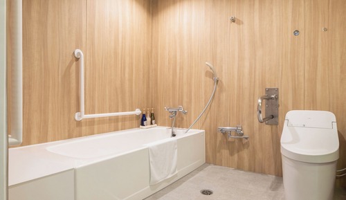 Habitación básica con 2 camas individuales, accesible en silla de ruedas (Barrier-free room)
