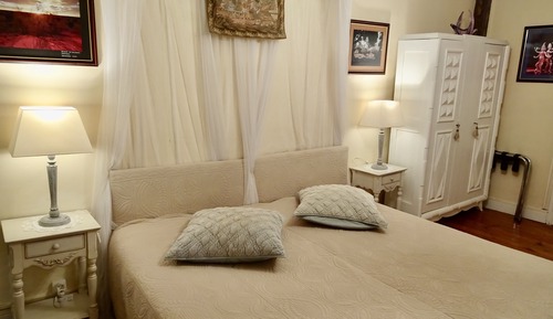 Habitación estándar con 1 cama doble o 2 individuales, baño privado, vistas al parque