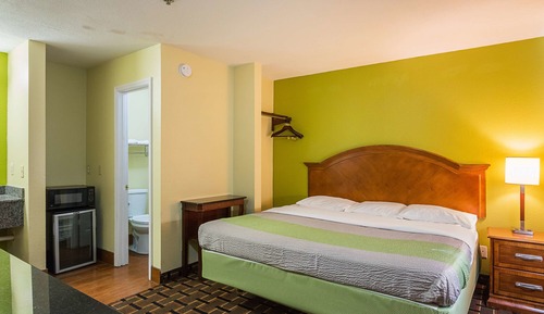Standard Single Room, 1 King Bed, Smoking, Refrigerator & Microwave