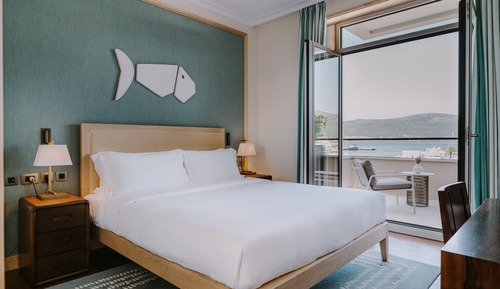 Habitación clásica, 1 cama de matrimonio grande, balcón, vistas al mar