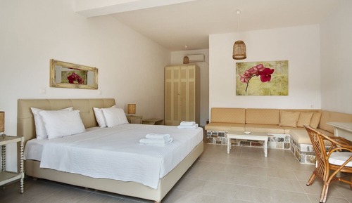 Estudio Confort, 1 cama de matrimonio grande, vistas al mar