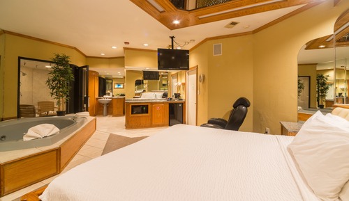 Habitación Deluxe, 1 cama de matrimonio grande, bañera de hidromasaje