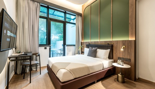 Habitación Deluxe doble, 1 cama de matrimonio, balcón