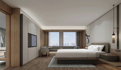 Habitación Deluxe, 1 cama de matrimonio grande, vistas a la ciudad