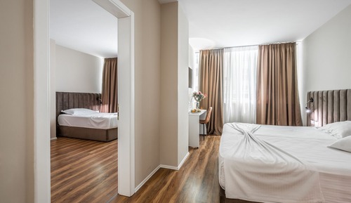 Royal Quadruple Room, 2 Bedrooms, Balcony, Partial Sea View