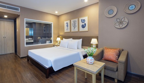 Habitación Deluxe doble, balcón, vistas al mar
