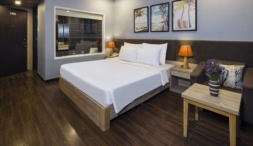 Habitación Deluxe doble, balcón, vistas a la ciudad