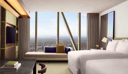 Habitación Premier, 2 camas dobles, vistas a la ciudad
