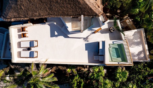 Suite presidencial, 1 cama de matrimonio grande, frente al mar (Casa Zamna)